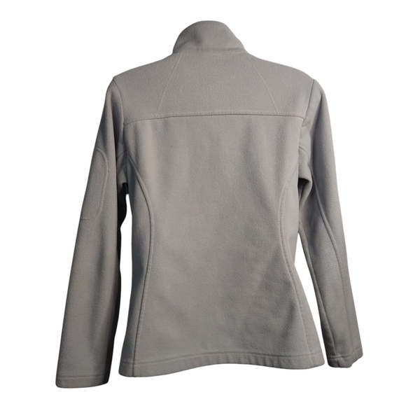 Columbia Women's Light Gray Fleece ZIP Up Jacket Sz Small - Picture 2 of 8